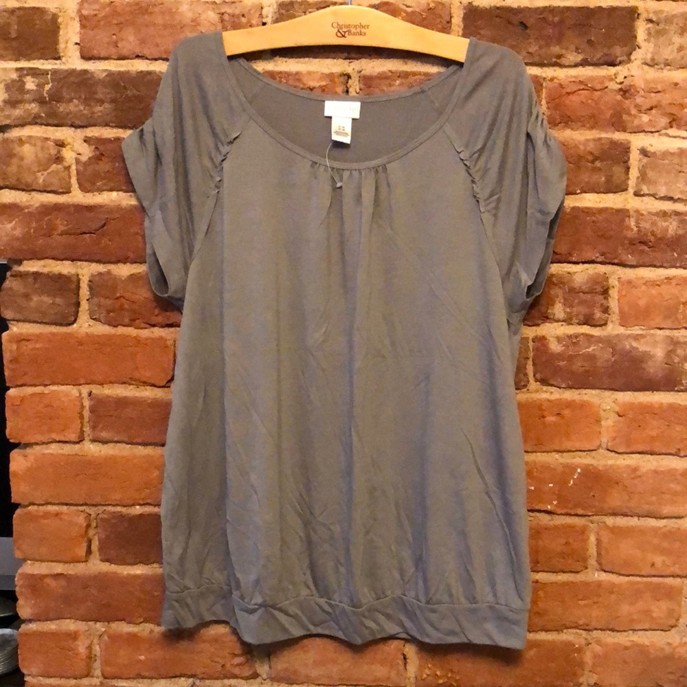 Motherhood Grey Dressy Tee Shirt